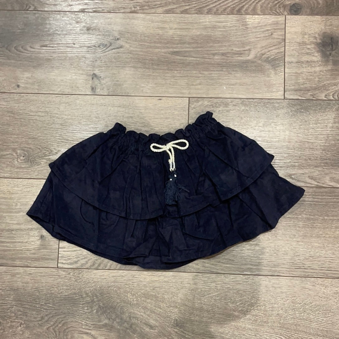 MudPie Navy Corduroy Skirt