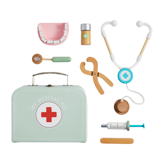 MudPie Medical Wood Toy Set