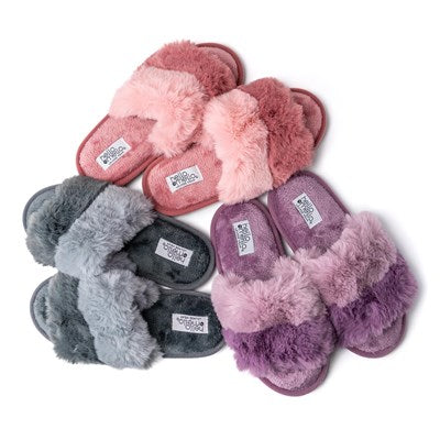 HelloMello Cotton Candy Puff Slippers