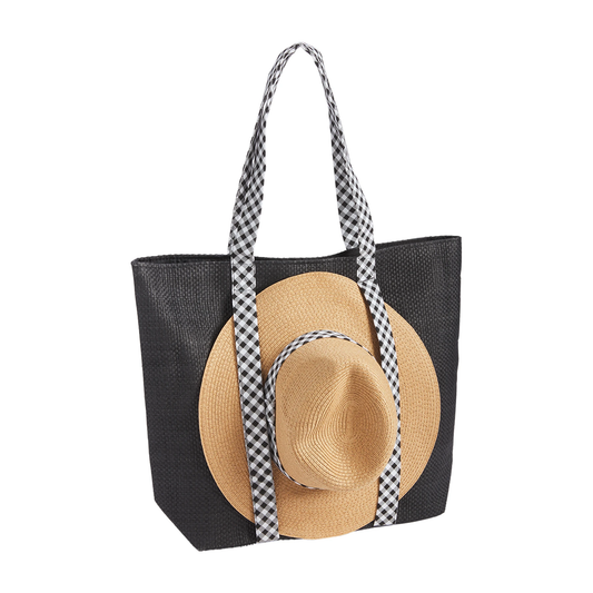 MudPie Tote & Sun Hat set