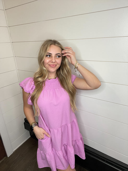 Smocked Babydoll Dress