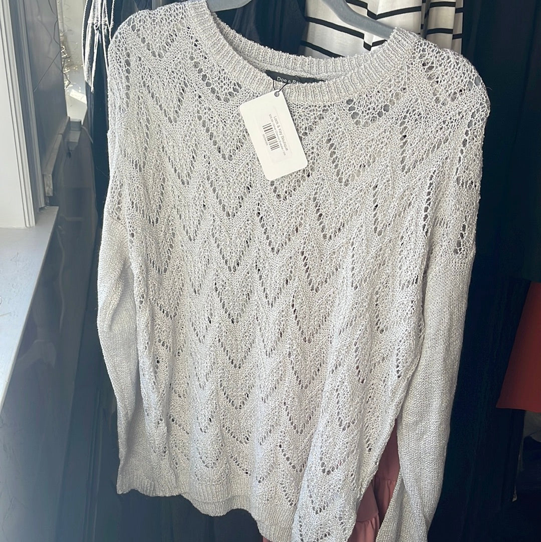 Silver Chevron Sweater