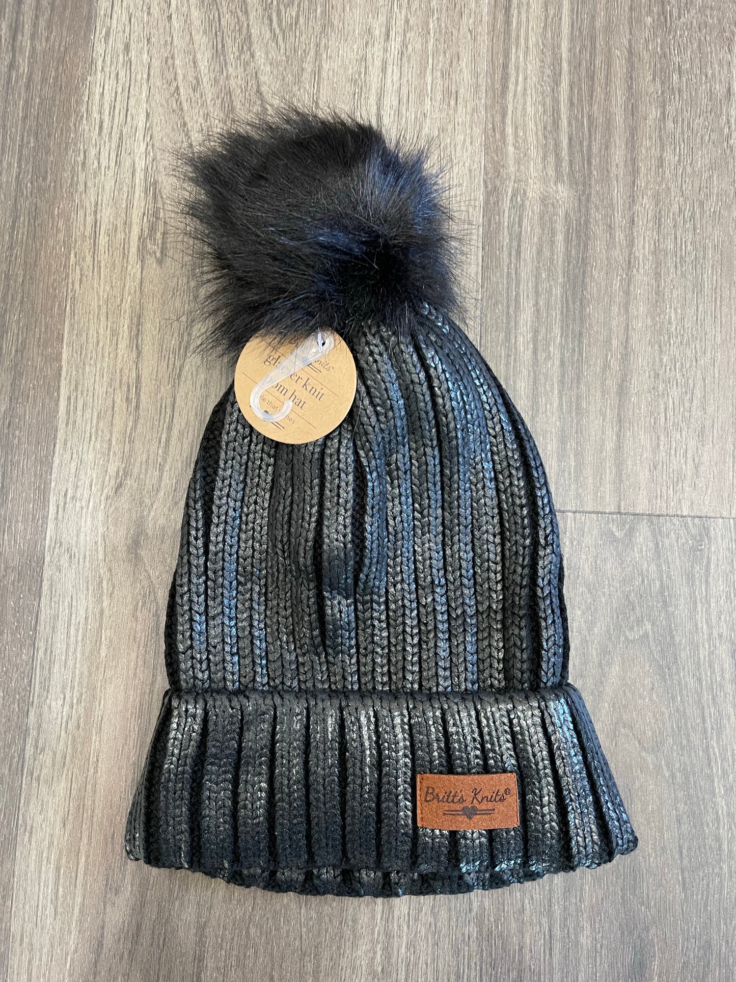 Britt's Knits Glacier Knit Pom Hat