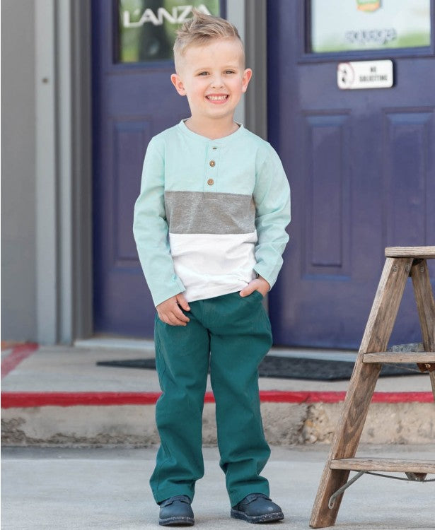 RuggedButts Henley Long Sleeve Tee