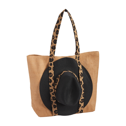 MudPie Tote & Sun Hat set