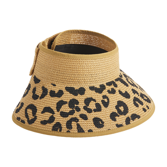 MudPie Leopard Bow Visor