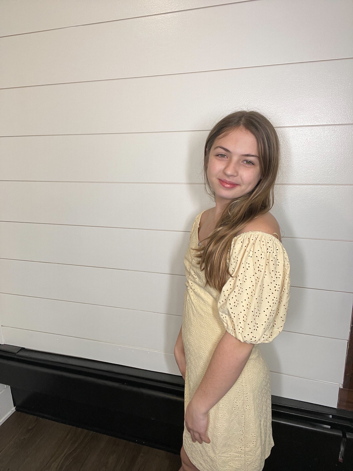 Embroidered Eyelet Dress