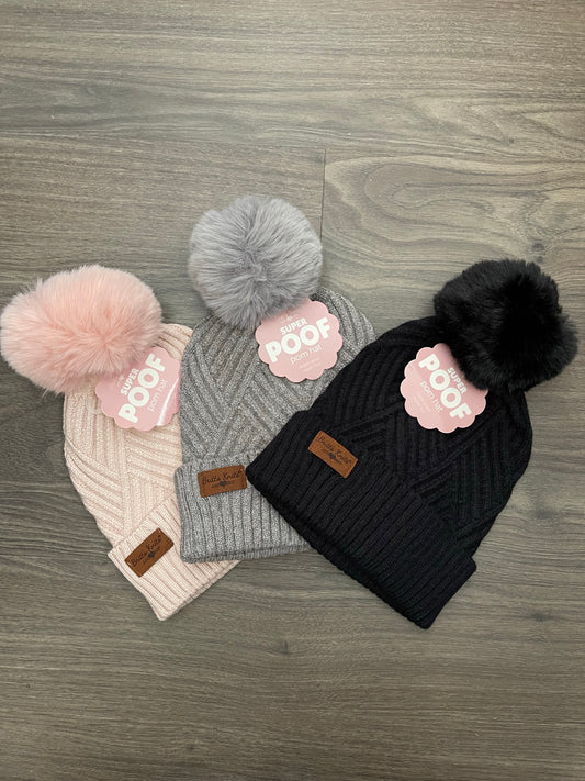 Britt's Knits Super POOF Pom Hats