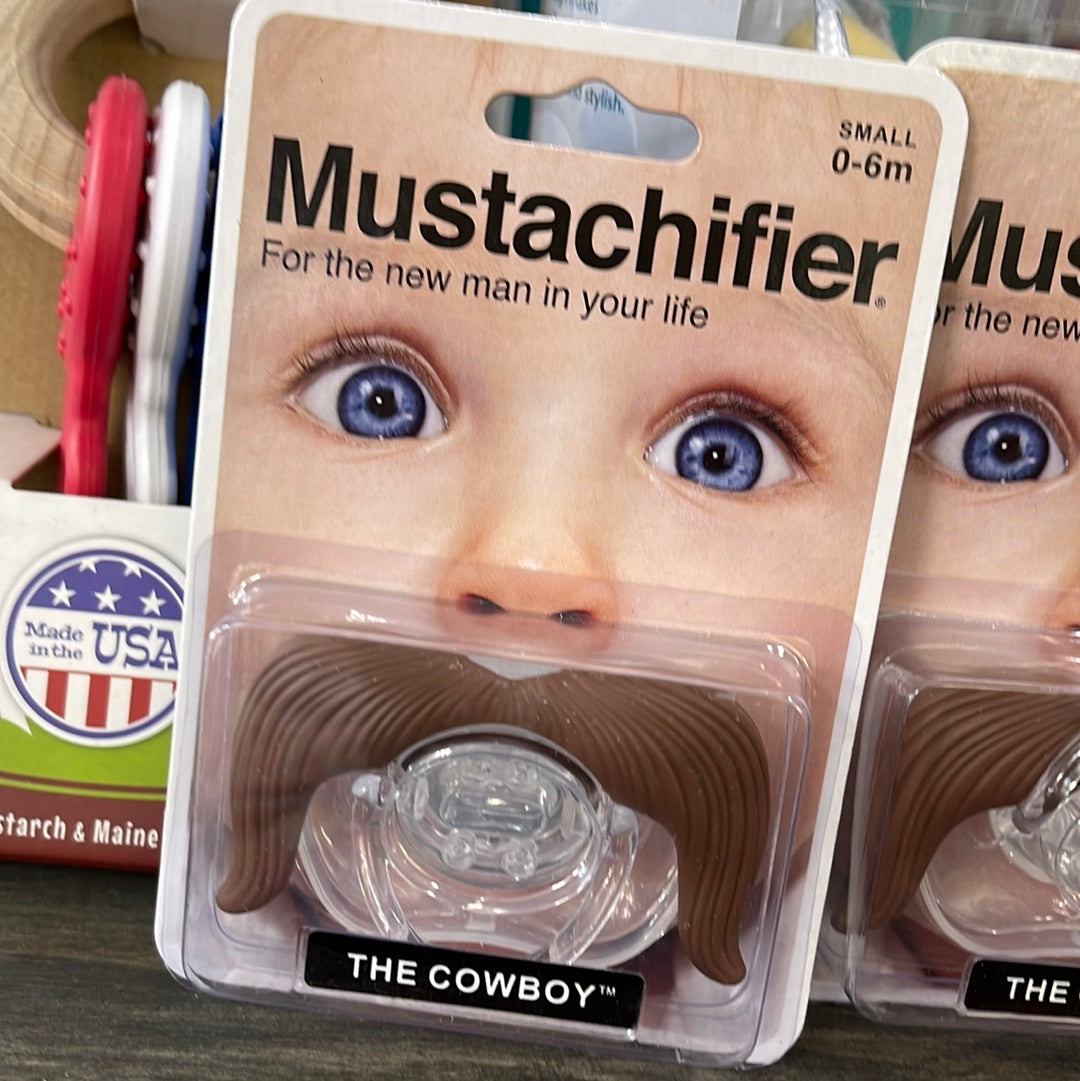 Mustachifier --The Cowboy Pacifier
